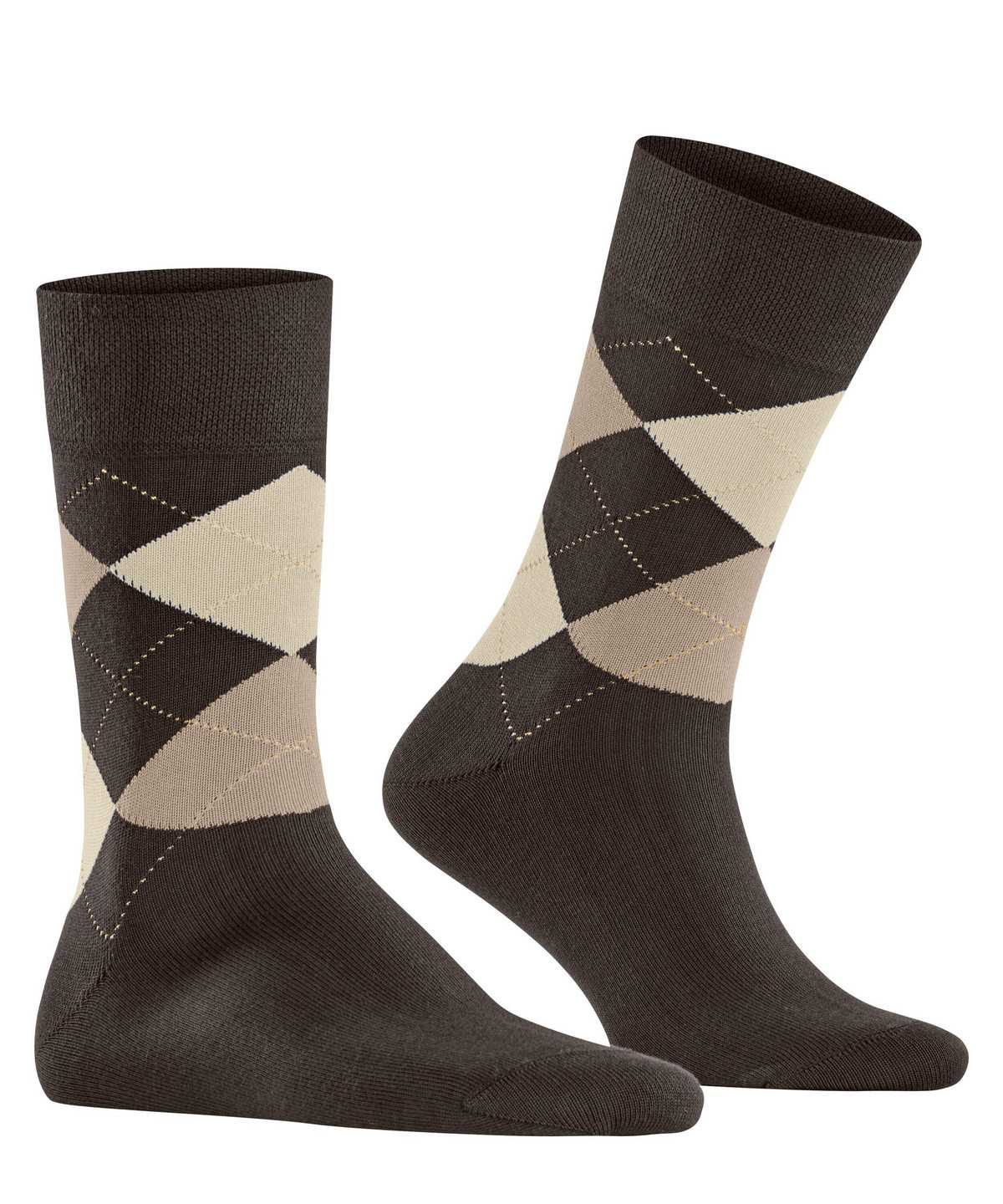 Pánské Ponožky Falke Sensitive Argyle Socks Hnědé | 8239VZALP