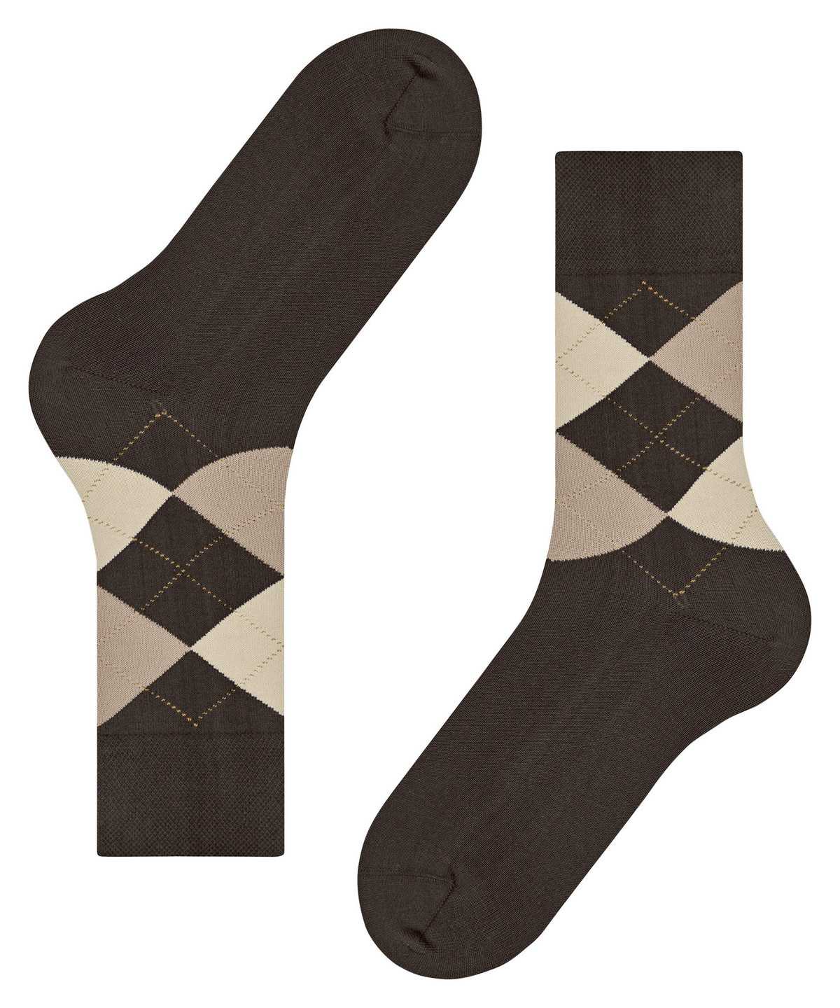 Pánské Ponožky Falke Sensitive Argyle Socks Hnědé | 8239VZALP