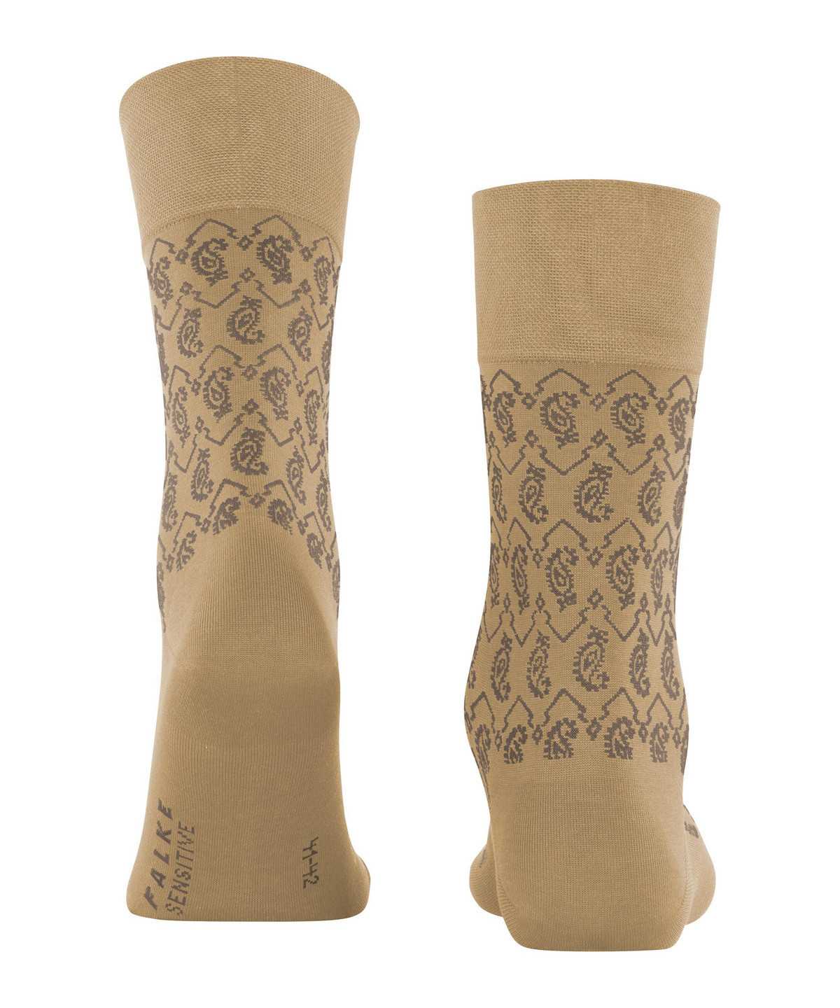 Pánské Ponožky Falke Sensitive Indian Tie Pattern Socks Béžový | 4958QHFOV