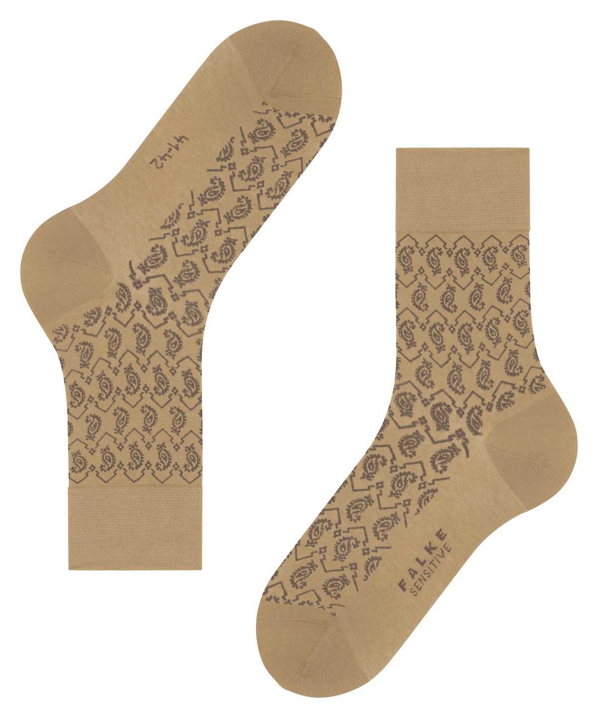 Pánské Ponožky Falke Sensitive Indian Tie Pattern Socks Béžový | 4958QHFOV