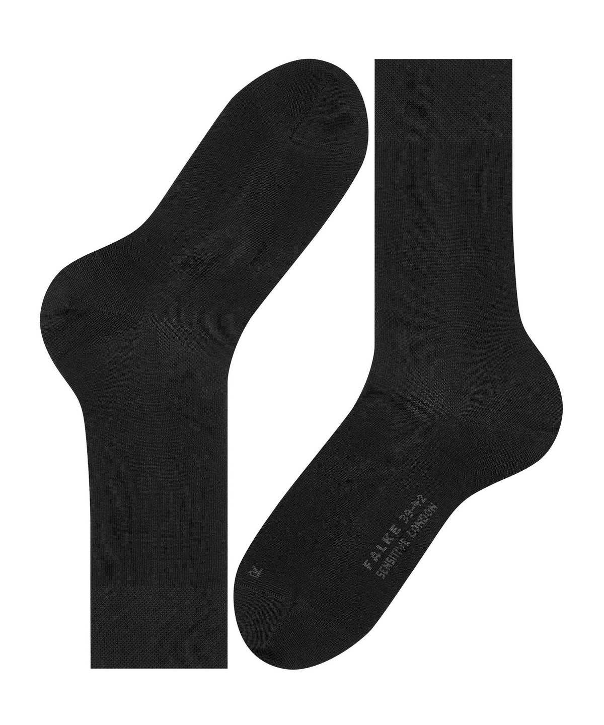 Pánské Ponožky Falke Sensitive London Socks Černé | 2913GHUSN