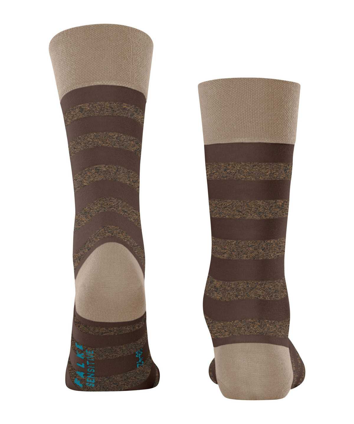 Pánské Ponožky Falke Sensitive Mapped Line Socks Hnědé | 2680PHVDQ