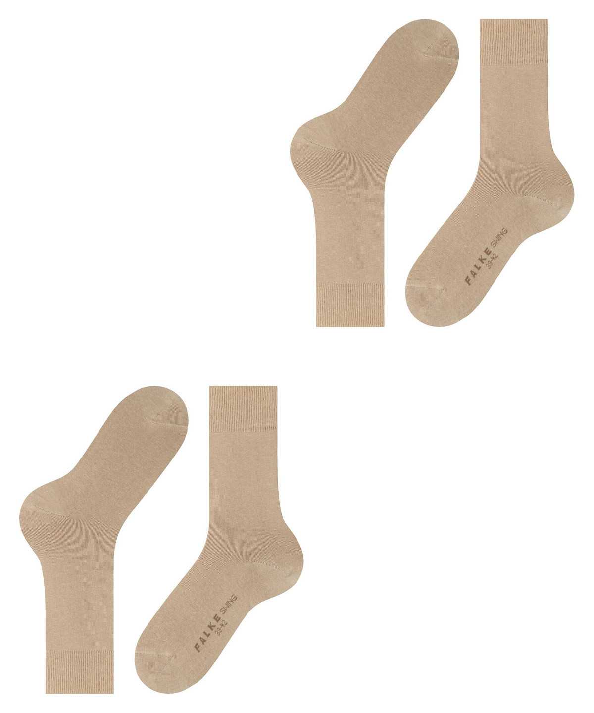 Pánské Ponožky Falke Swing 2-Pack Socks Béžový | 3615XPQCR