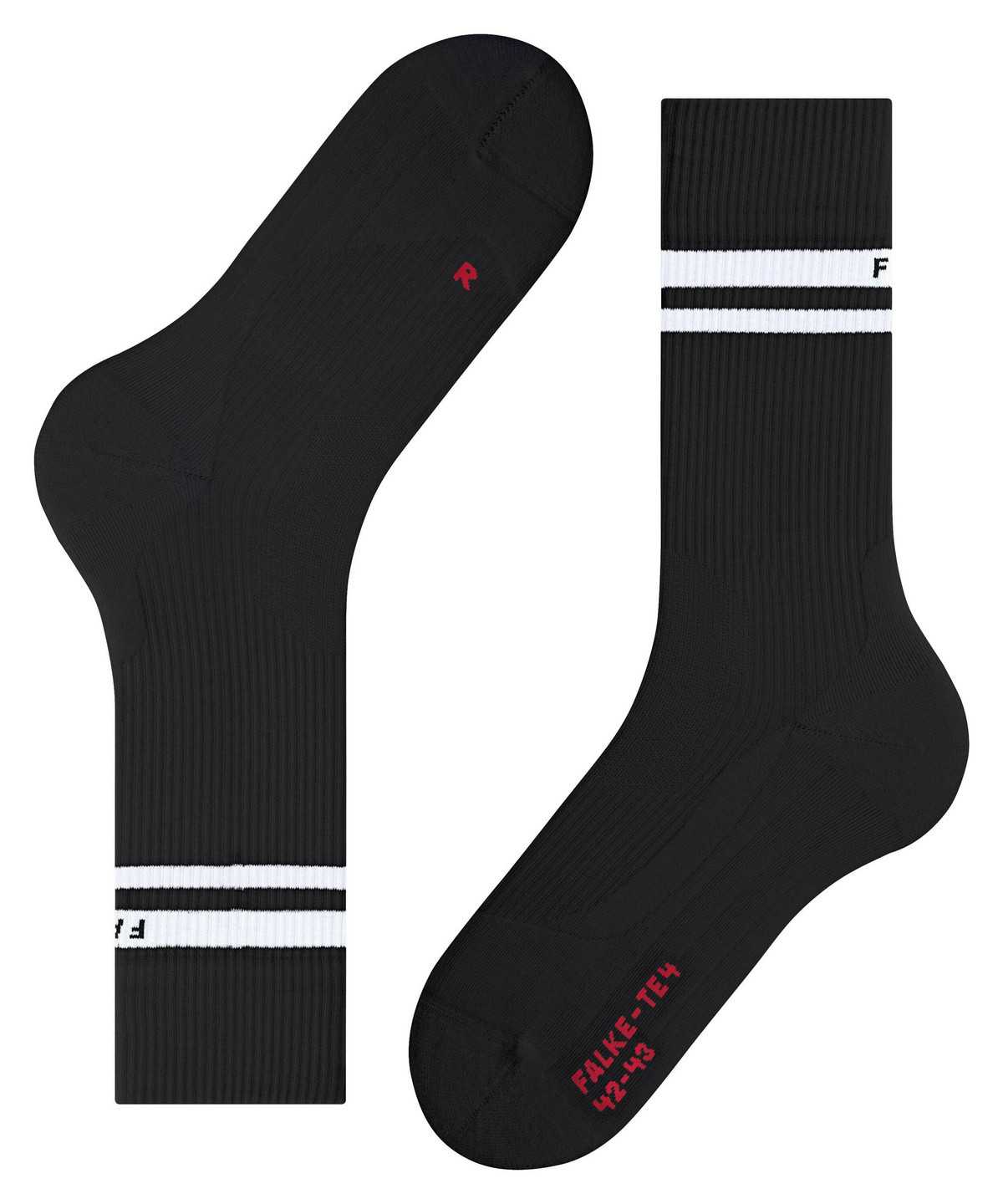 Pánské Ponožky Falke TE4 Classic Tennis Socks Černé | 4108CLZUW