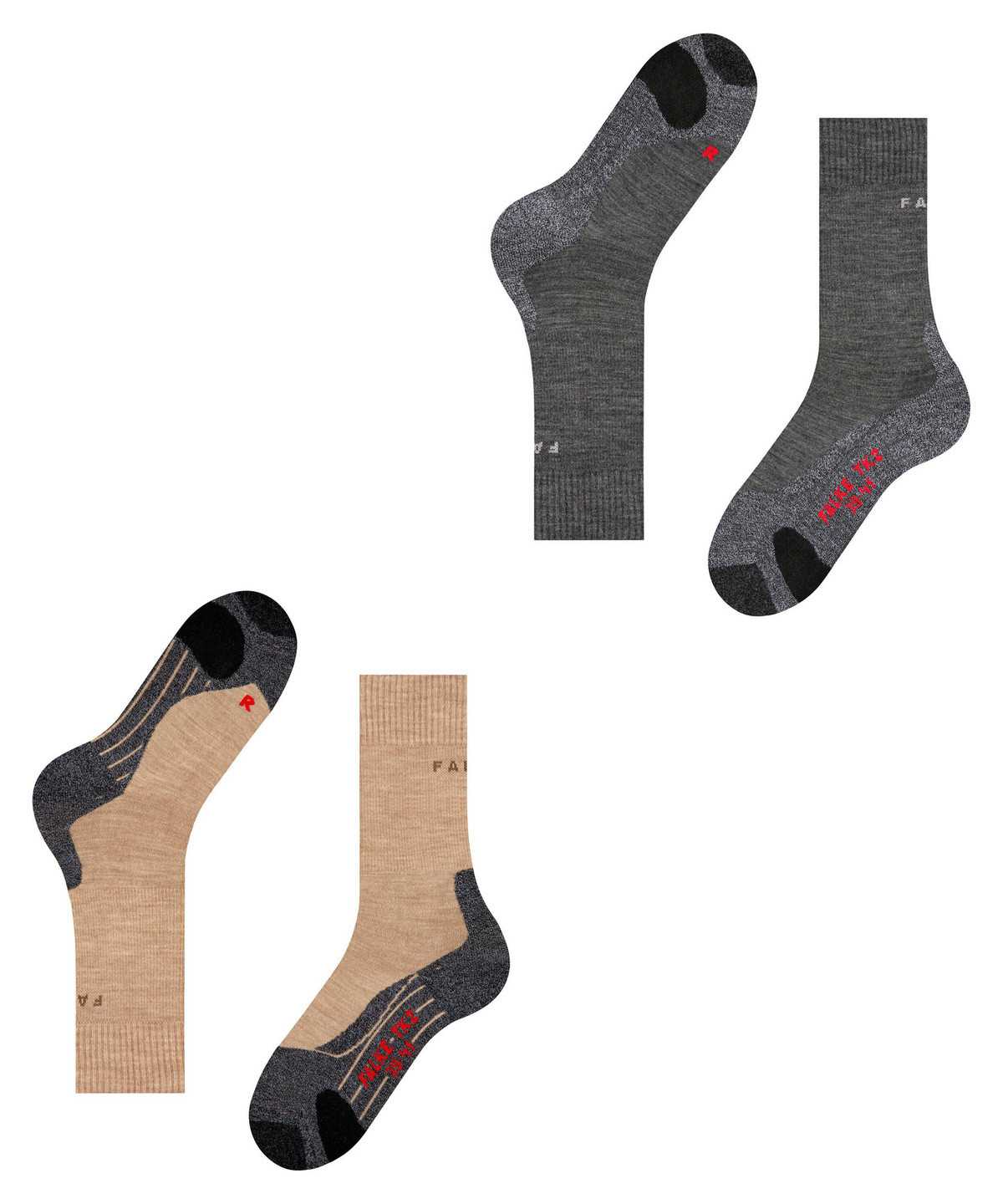 Pánské Ponožky Falke TK2 Explore 2-Pack Socks Multicolored | 2015MCHPQ