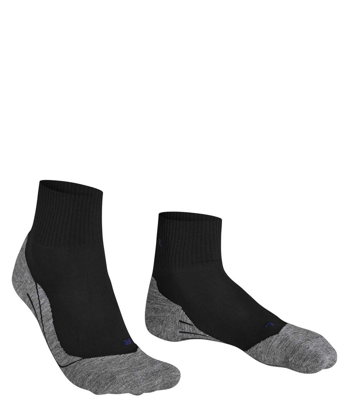 Pánské Ponožky Falke TK5 Wander Cool Short Trekking Short sock Černé | 6809GFPDE