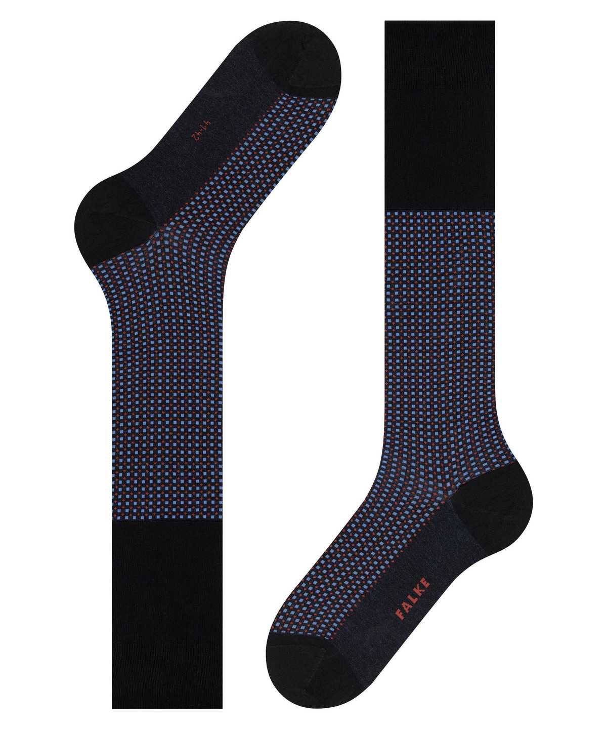 Pánské Ponožky Falke Uptown Tie Knee-high Socks Černé | 5730PRJXH