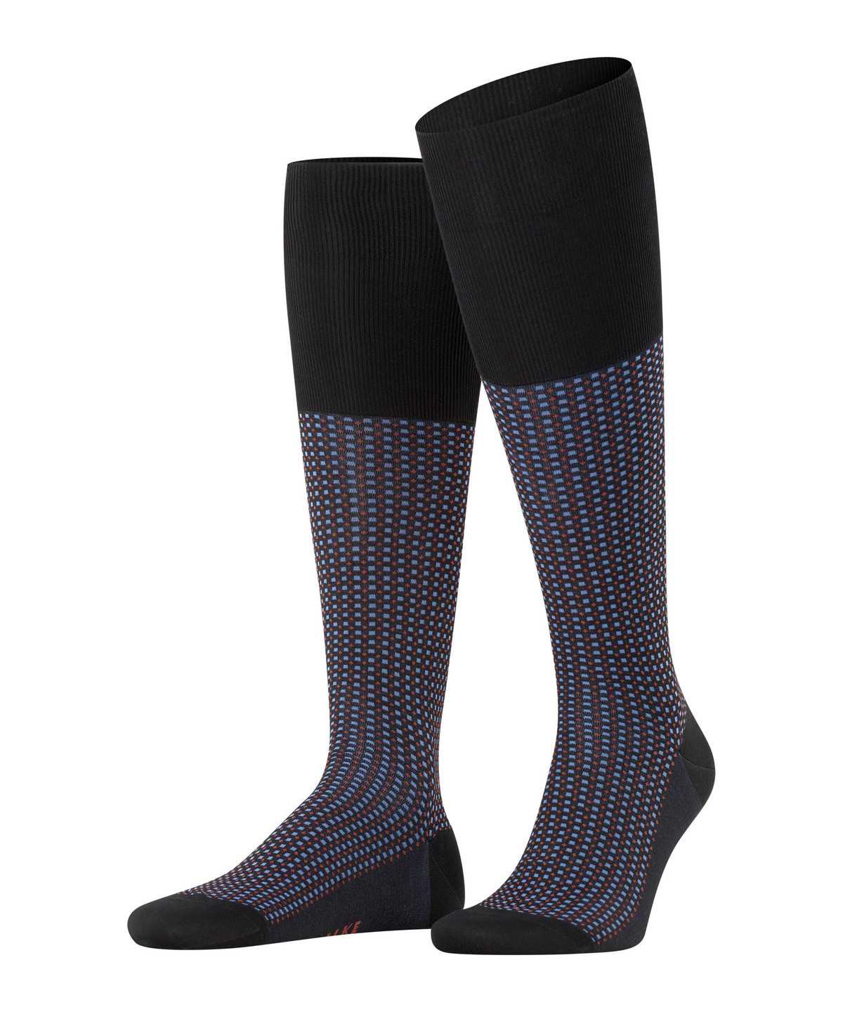 Pánské Ponožky Falke Uptown Tie Knee-high Socks Černé | 5730PRJXH